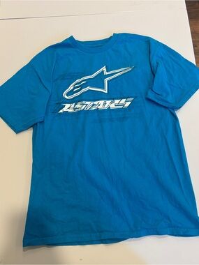 Alpinestars Bright Blue Short Sleeve Graphic Tee